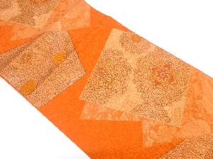 リサイクル　色紙散らしに華紋織り出し名古屋帯